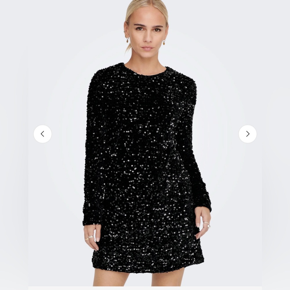 NWT Only Black Sequin Dress - Fits like XL